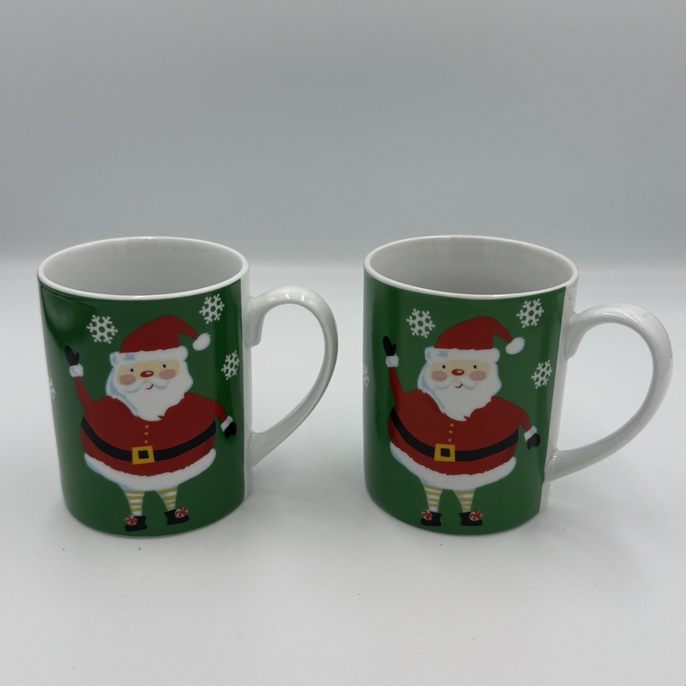 Santa Christmas Holiday Decor Gift Coffee Mug Tea Cups‎ (2)